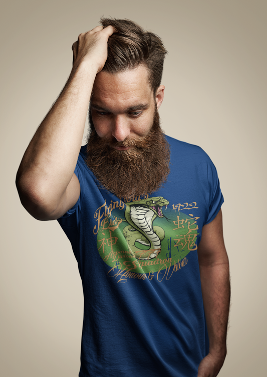 Flying Cobras - in Gold & Green Print - Men's Classic Fit