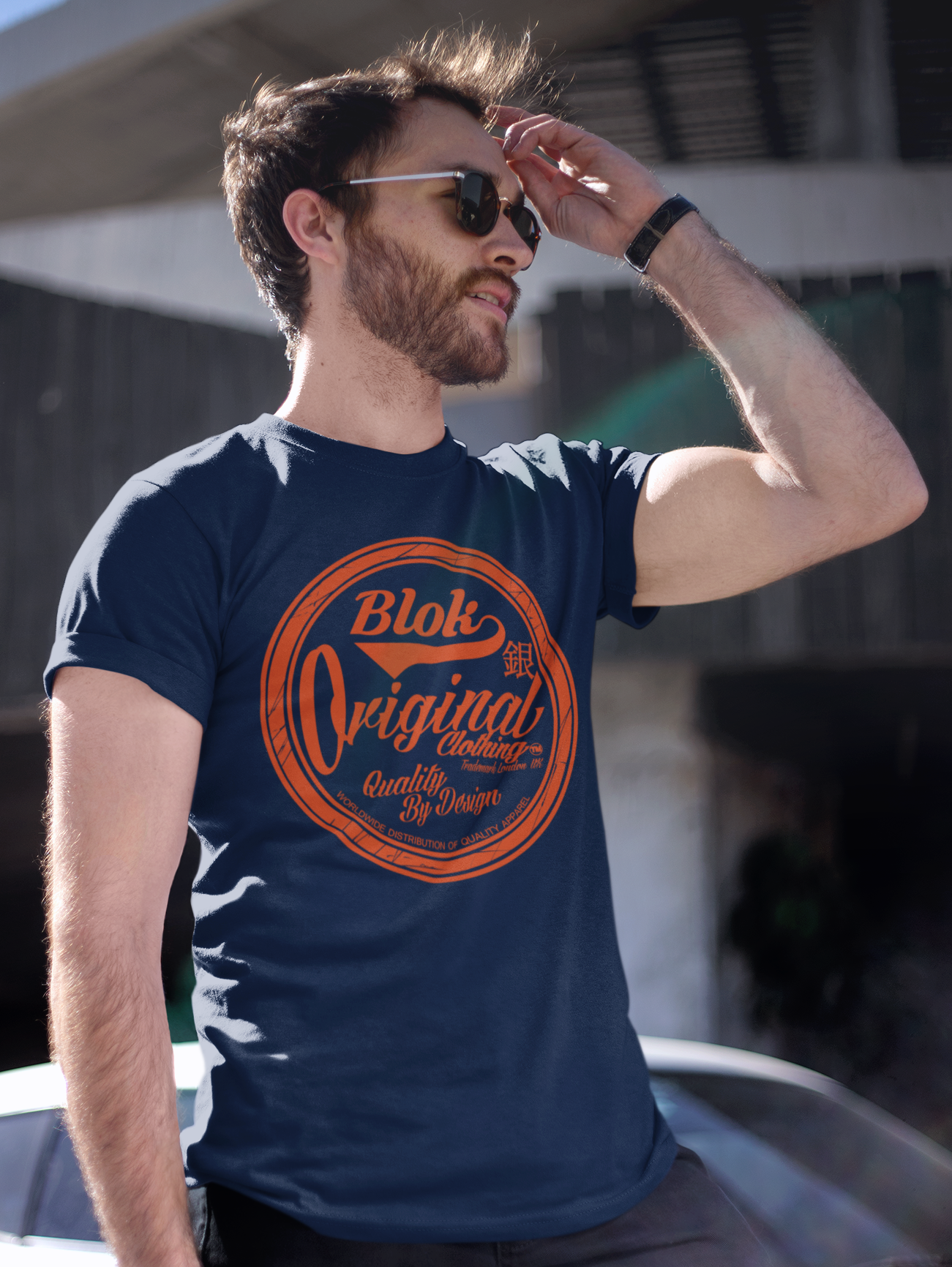 Quality by Design - Orange Print - Men's Classic Fit