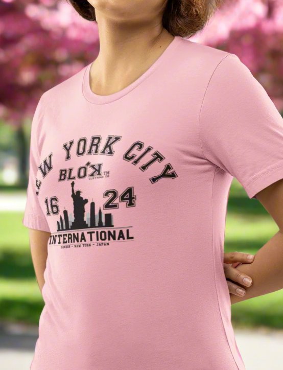 N.Y.C International - with Black Print - Women's Slim Fit
