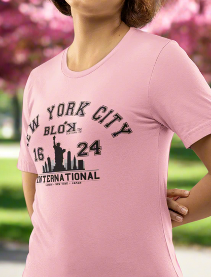 N.Y.C International - with Black Print - Women's Slim Fit