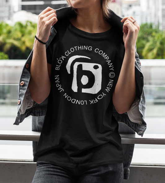 Mosaic Circle - Front Print - in White - Women's Relaxed Fit