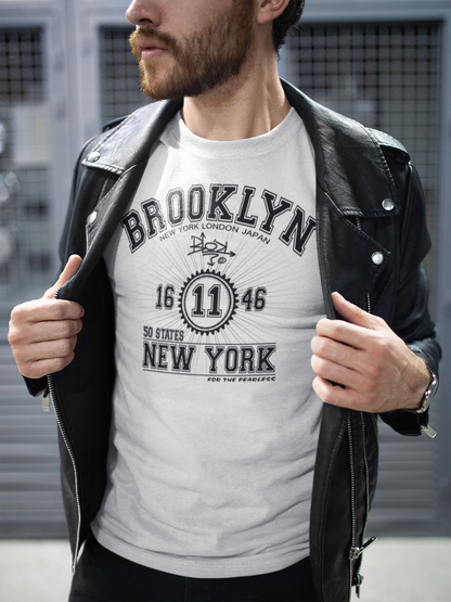 Brooklyn New York - in Black Print - Men's Classic Fit