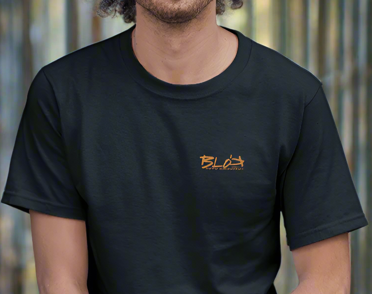 Essentials Small Logo - in Orange - Men's Classic Fit Graphic T-Shirt