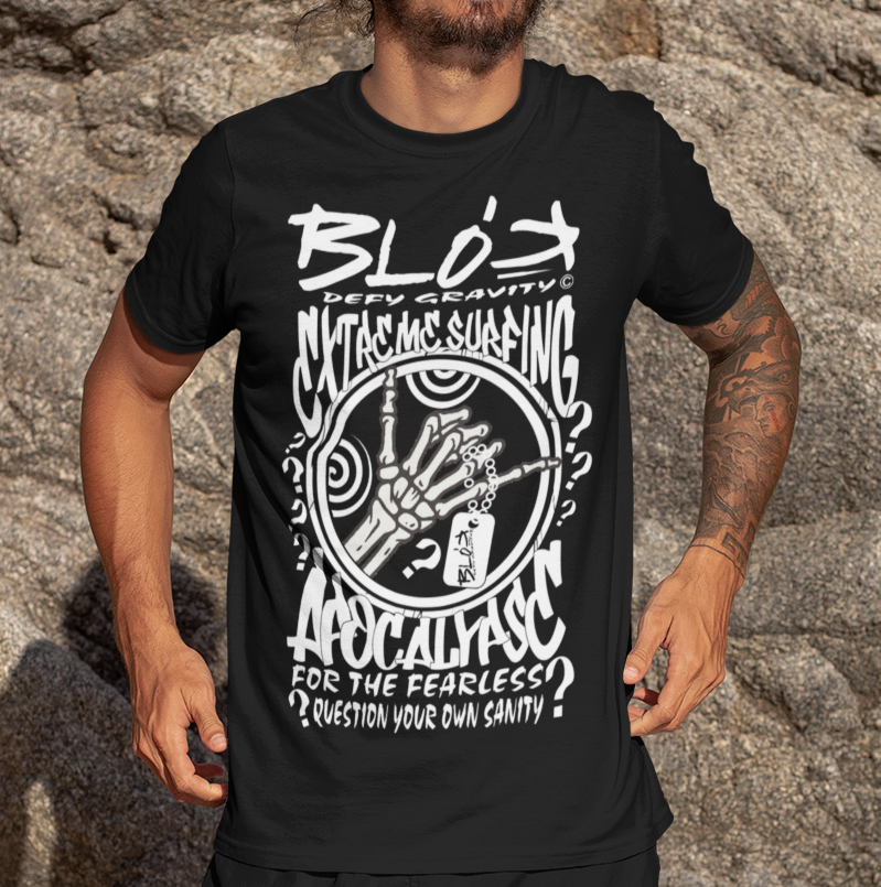 Apocalypse - Front Print in White - Men's Loose Fit