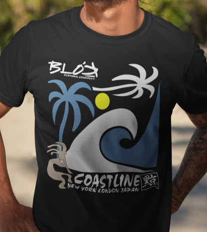 Coastline - Front Print - Men's Classic Fit Graphic T-Shirt
