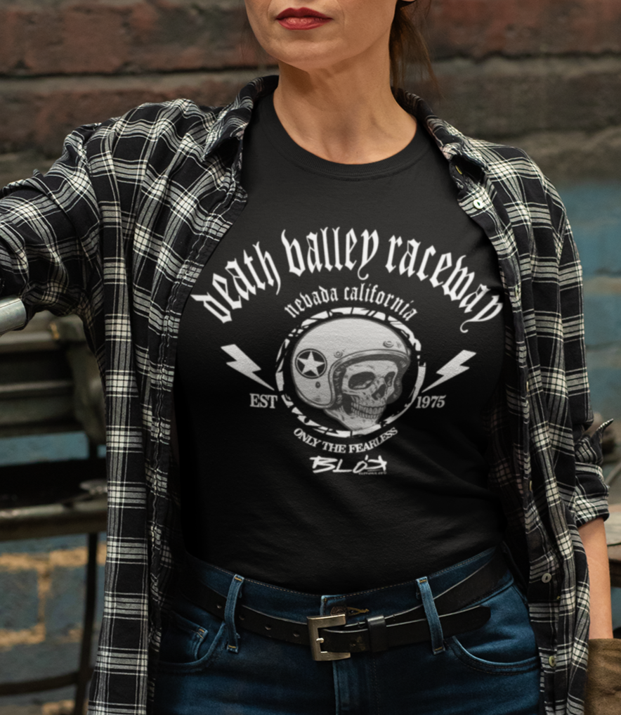Death Valley Raceway - with White Print - Women's Slim Fit