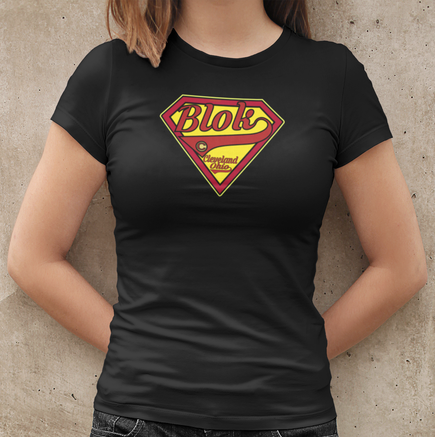 Blok Shield - with Red & Yellow Print - Women's Slim Fit