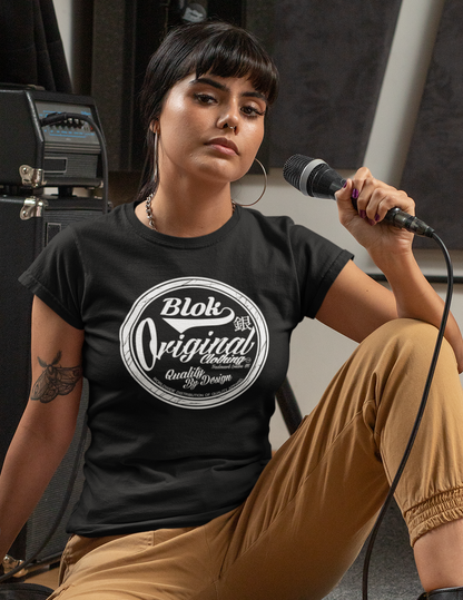 Quality By Design - with White Print - Women's Slim Fit