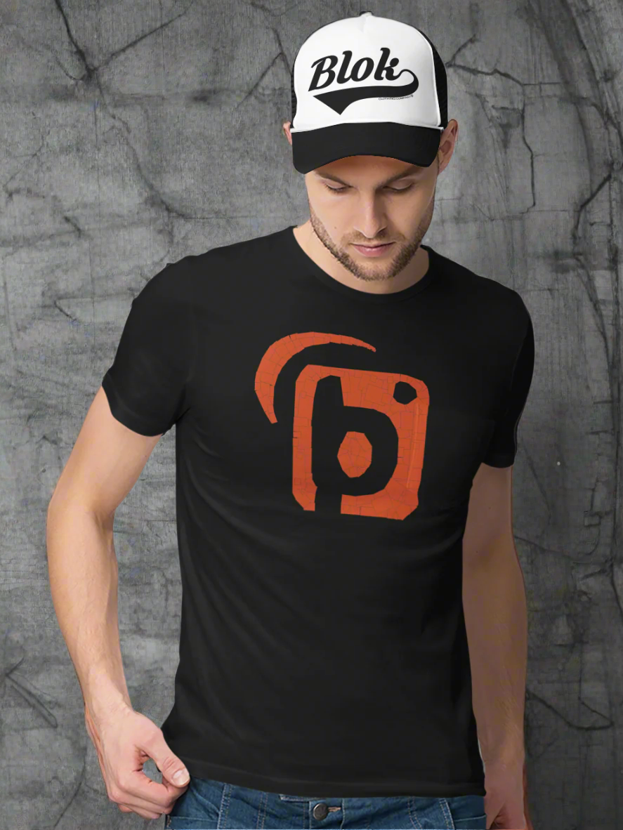 Mosaic - Front Print in Orange - Men's Loose Fit