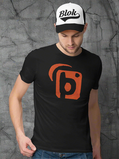 Mosaic - Front Print in Orange - Men's Loose Fit