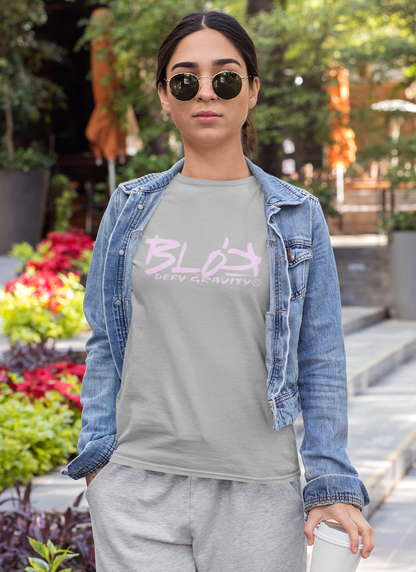 Essential Large Logo - Baby Pink Print - Women's Slim Fit