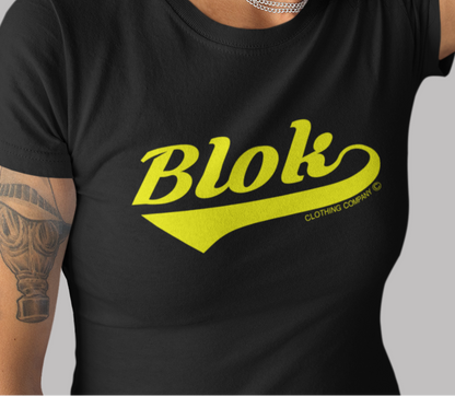 Blok Classic - Front Print in Yellow - Women's Slim Fit