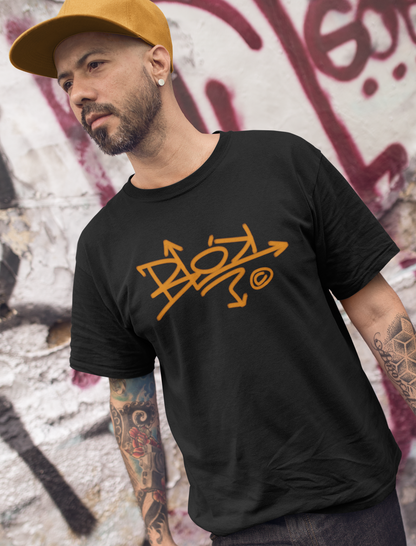 Graffiti Logo - with Orange Print - Men's Classic Fit