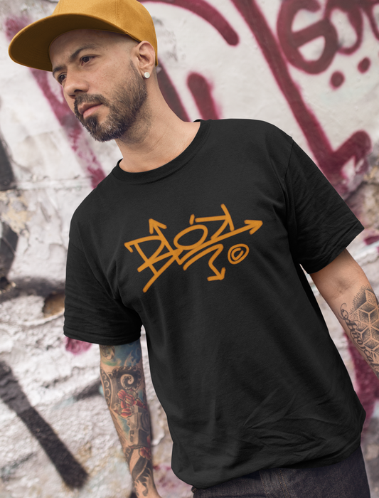 Graffiti Logo - with Orange Print - Men's Classic Fit