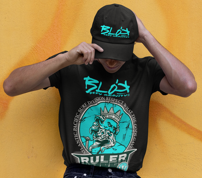Ruler of the Oceans - Front Print - in Turquoise - Men's Loose Fit