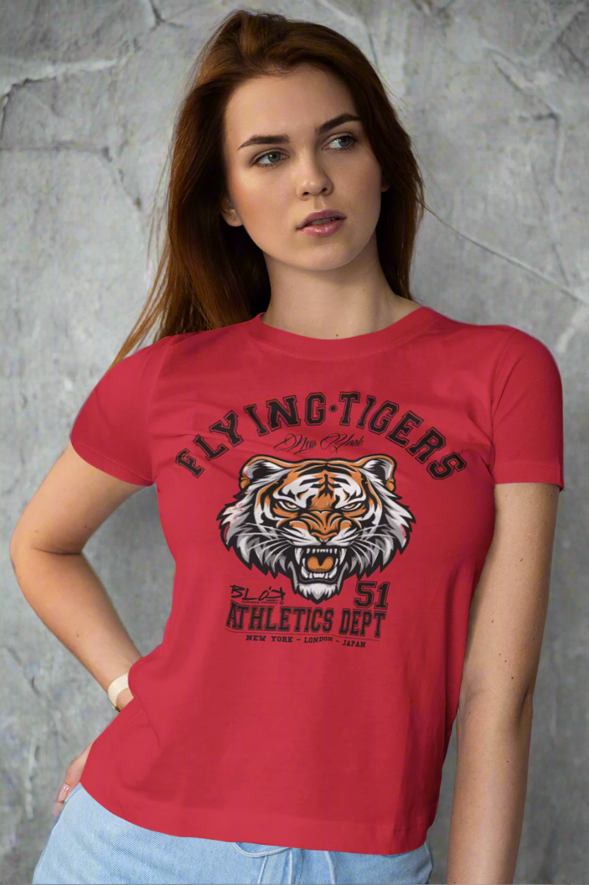 Flying Tigers - with Black Logo - Women's Slim Fit