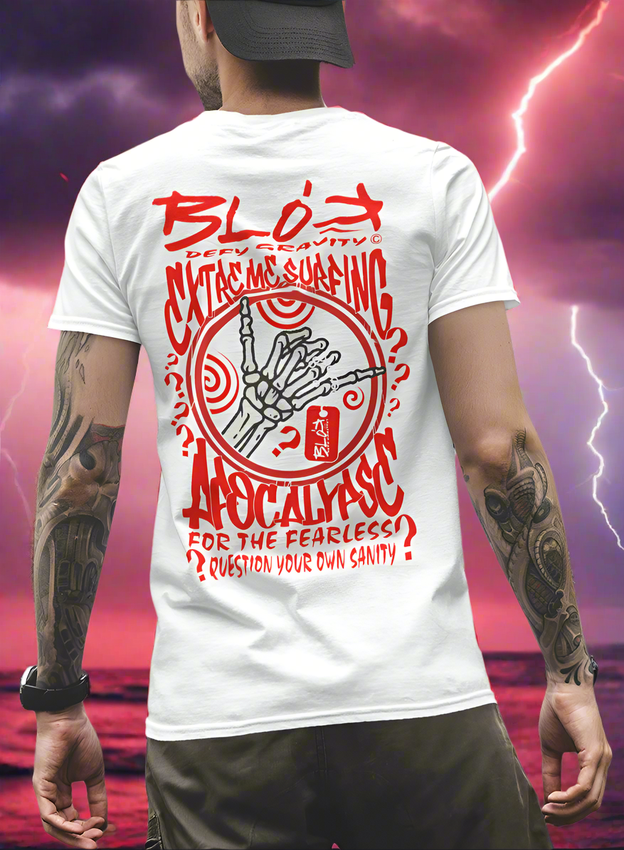 Apocalypse - Front & Back Print in Red - Men's Loose Fit
