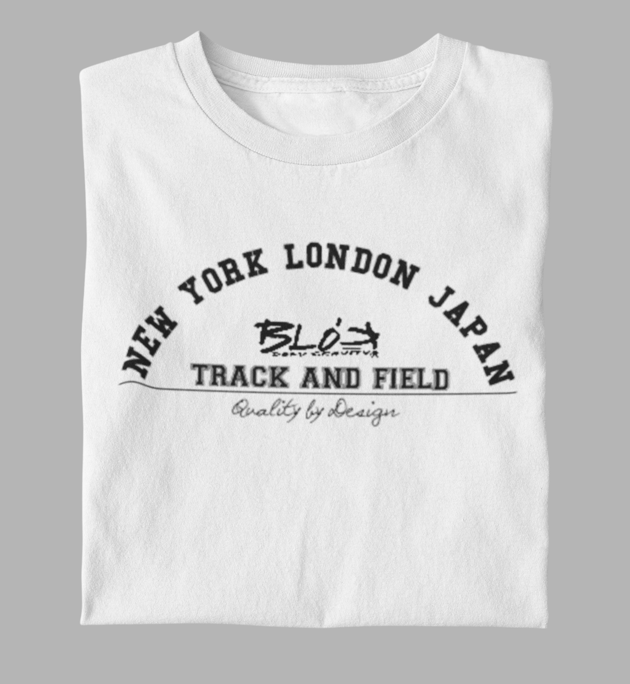 Track & Field - Front Print in Black - Women's Relaxed Fit