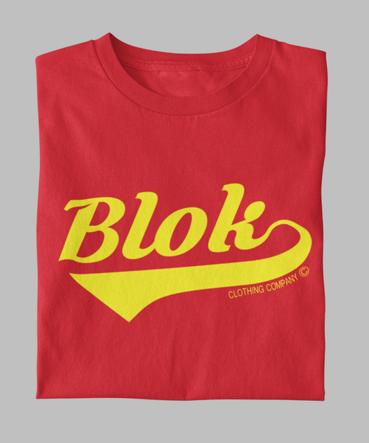 Blok Classic - Front Print - in Yellow - Men's Loose Fit