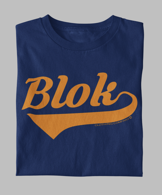 Blok Classic - Front Print - in Orange - Men's Loose Fit