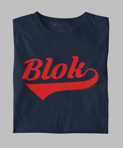 Blok Classic - Front Print - in Red - Men's Loose Fit