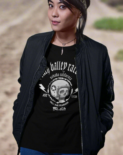 Death Valley Raceway - Front Print - with White Logo - Women's Relaxed Fit