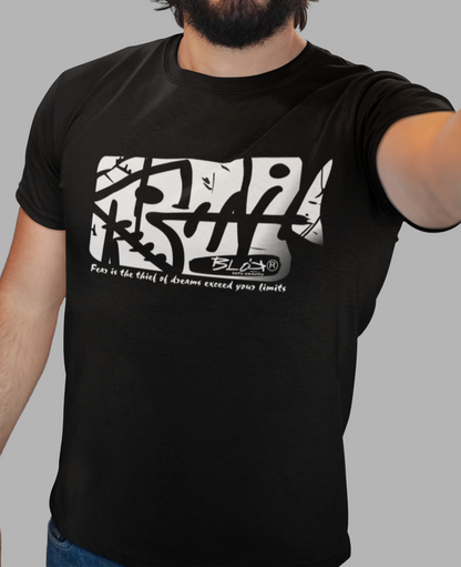 Fish Bone - Front Print - in White - Men's Classic Fit