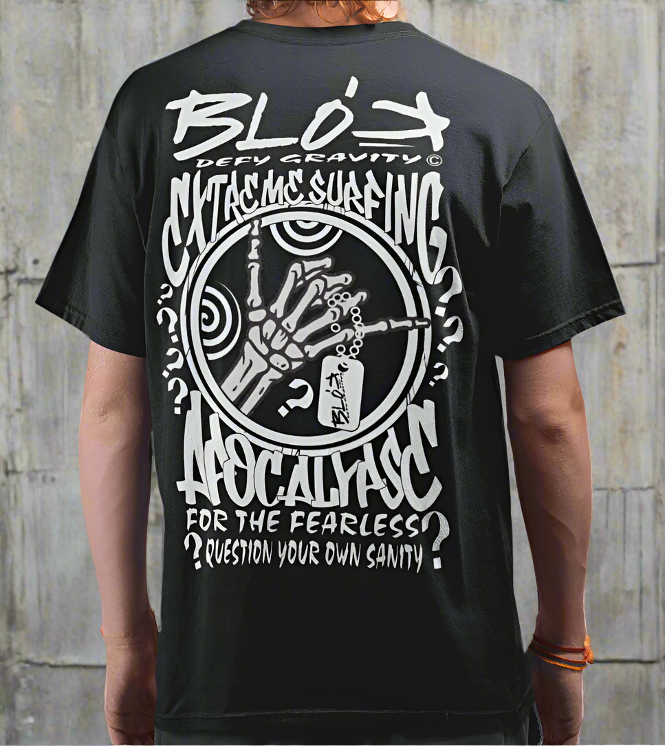 Apocalypse - Front & Back Print in White - Men's Loose Fit