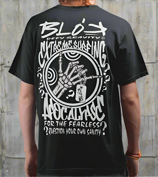 Apocalypse - Front & Back Print in White - Men's Loose Fit