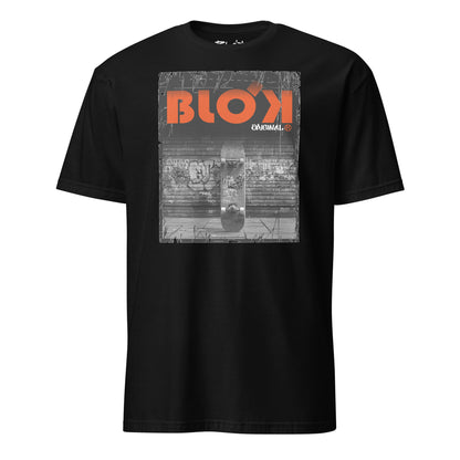Blok Skateboard - Front Print - with Orange Logo - Women's Relaxed Fit