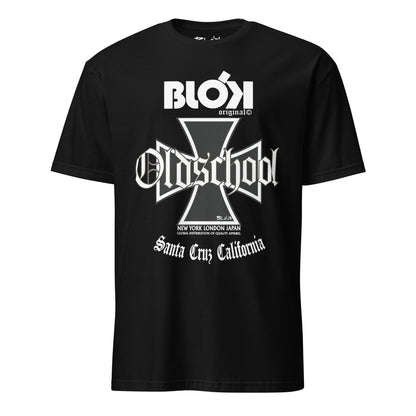 Old School Iron Cross - Front Print in White - Women's Relaxed Fit