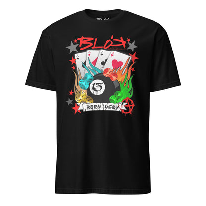 Born Lucky - with Red Logo - Women's Relaxed Fit