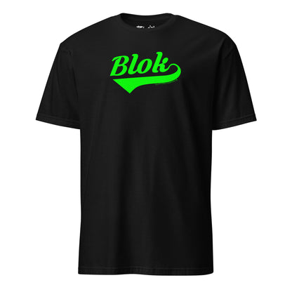 Blok Classic Logo - Front Print - in Green - Men's Classic Fit Graphic T-Shirt