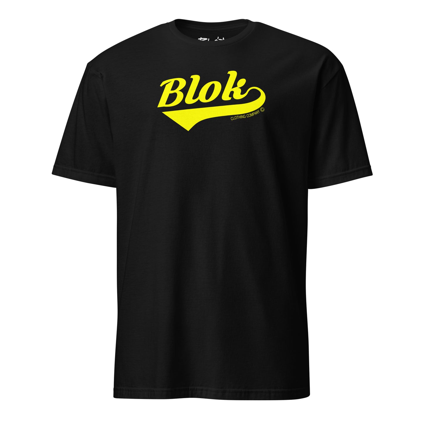 Blok Classic Logo - Front Print - in Yellow - Men's Classic Fit