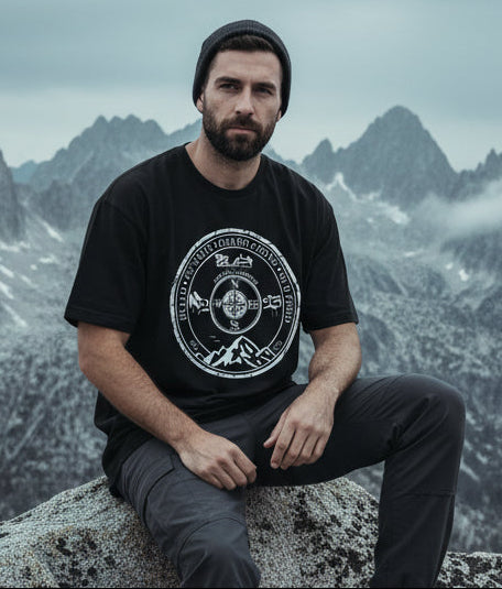 Blind Summit - Front Print with White Logo - Men's Classic Fit Graphic T-Shirt