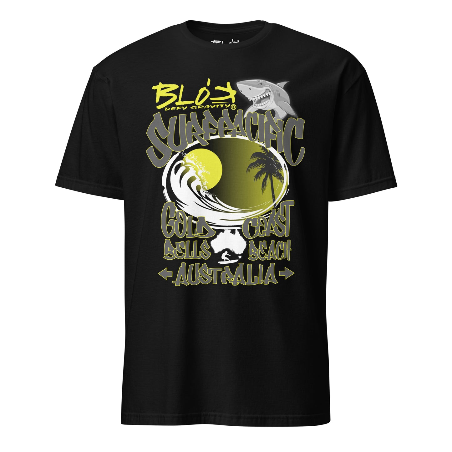 Gold Coast - Front Print with Yellow Logo - Men's Classic Fit