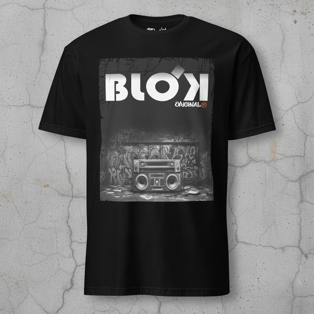 Boom Box - Front Print - with White Logo - Men's Classic Fit