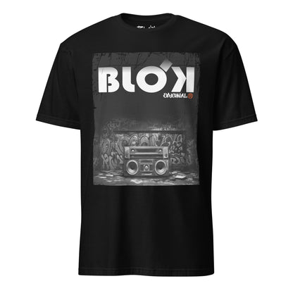 Boom Box - Front Print - with White Logo - Men's Classic Fit Graphic T-Shirt