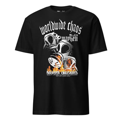 Worldwide Chaos - Front Print in White - Men's Classic Fit