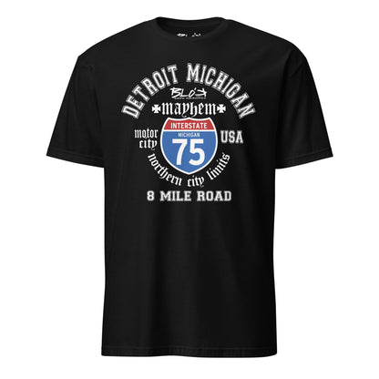 Detroit 8 Mile - Front Print in White - Men's Classic Fit