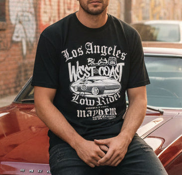 Low Rider Mayhem - with White Print - Men's Classic Fit Graphic T-Shirt