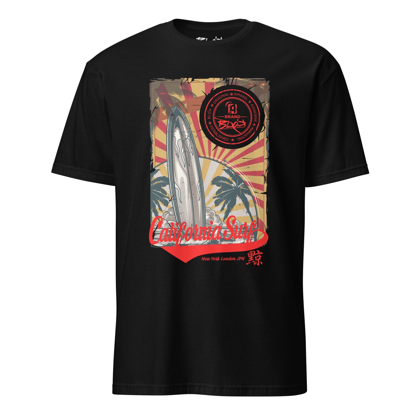 California Surf - Front Print - Men's Classic Fit Graphic T-Shirt