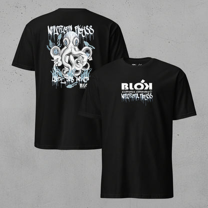 Nautical Abyss - Back & Front Print - in White & Blue - Men's Classic Fit Graphic T-Shirt