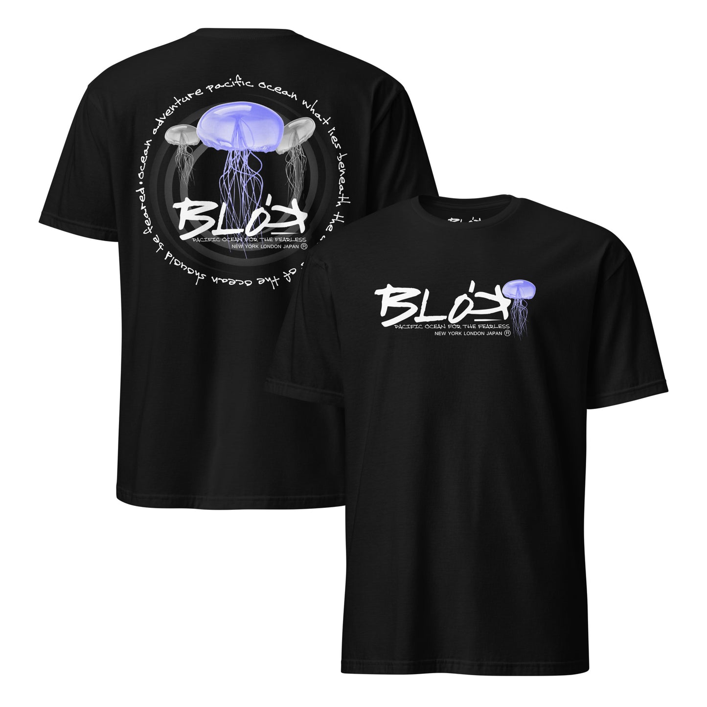 Jellyfish - Front & Back Print with White Logo - Men's Classic Fit