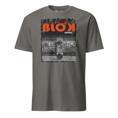 Blok Skateboard - Front Print - with Orange Logo - Women's Relaxed Fit