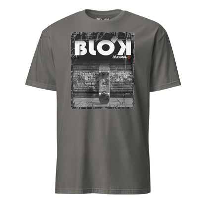 BLOK Skateboard - White Front Print Women's Relaxed Fit Graphic T-Shirt