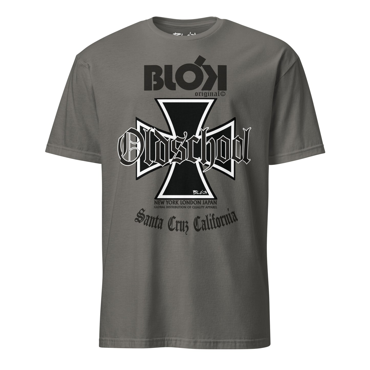 Old School Iron Cross - Front Print in Black - Women's Relaxed Fit
