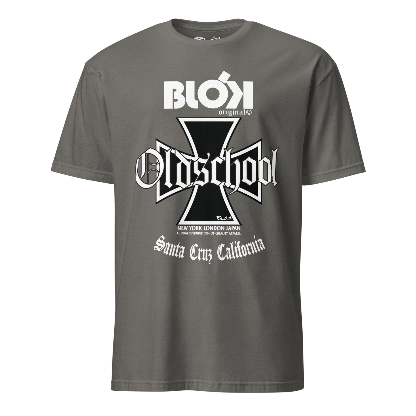 Old School Iron Cross - Front Print in White - Women's Relaxed Fit