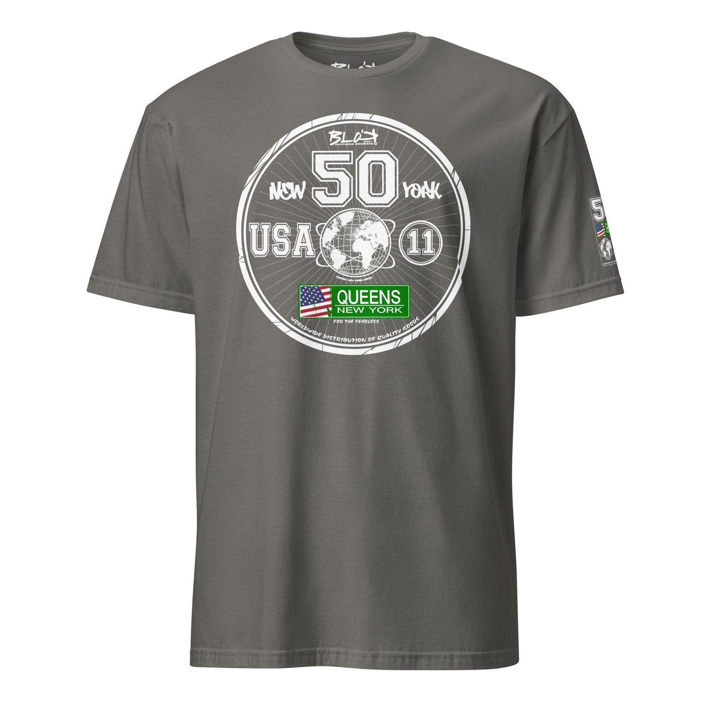 Queens New York - 50 States - Front Print in White - Women's Relaxed Fit