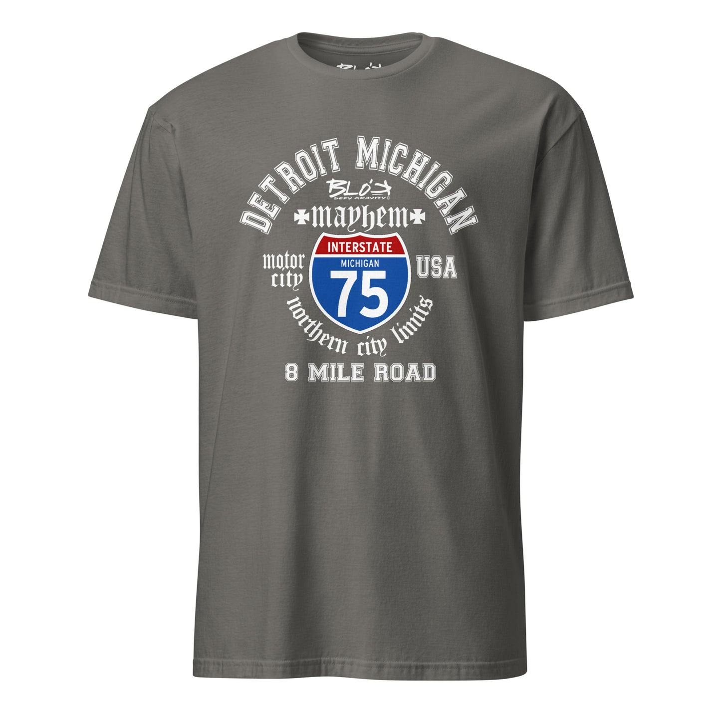 Detroit 8 Mile - 50 States - Front & Back Print in White - Women's Relaxed Fit